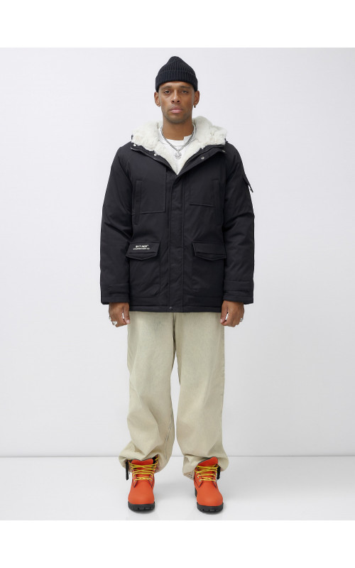 Мужская зимняя парка с капюшоном: защита от холода и ветра