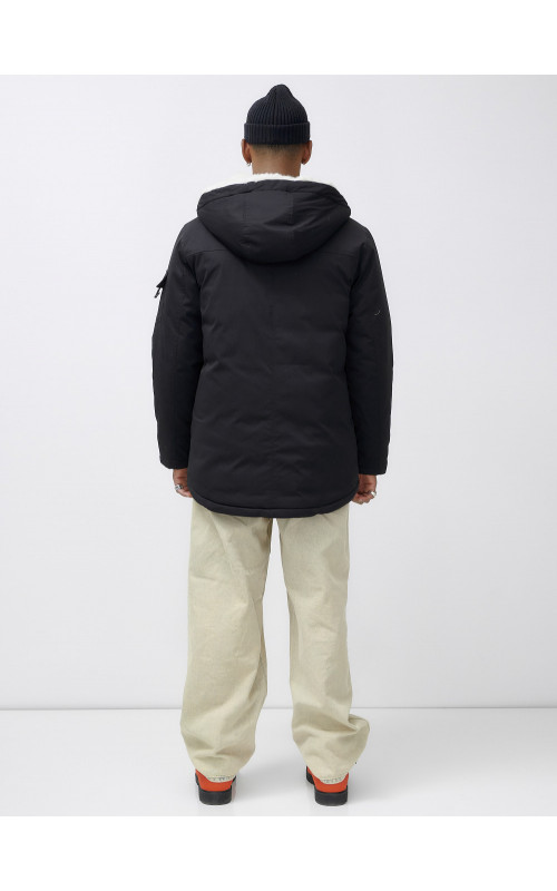 Мужская зимняя парка с капюшоном: защита от холода и ветра