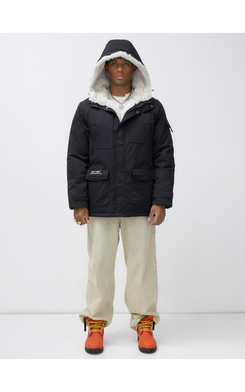 Мужская зимняя парка с капюшоном: защита от холода и ветра