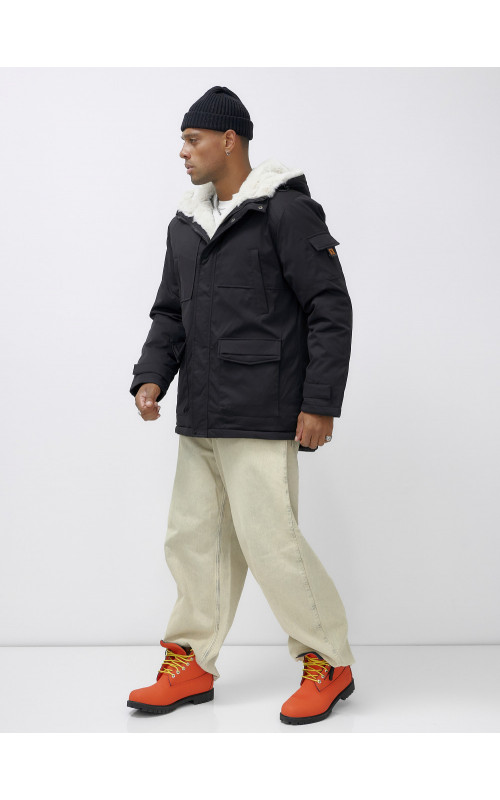 Мужская зимняя парка с капюшоном: защита от холода и ветра