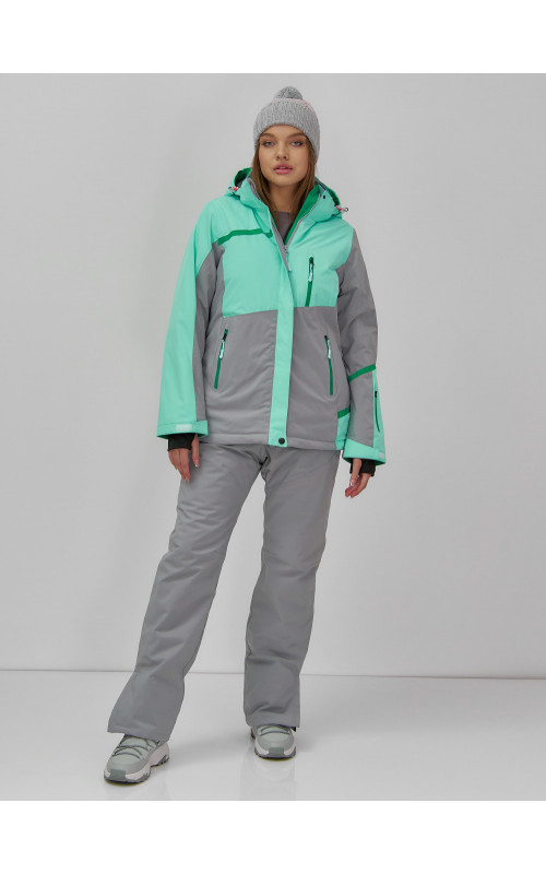 Женская горнолыжная куртка с ярким принтом