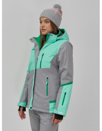 Женская горнолыжная куртка с ярким принтом