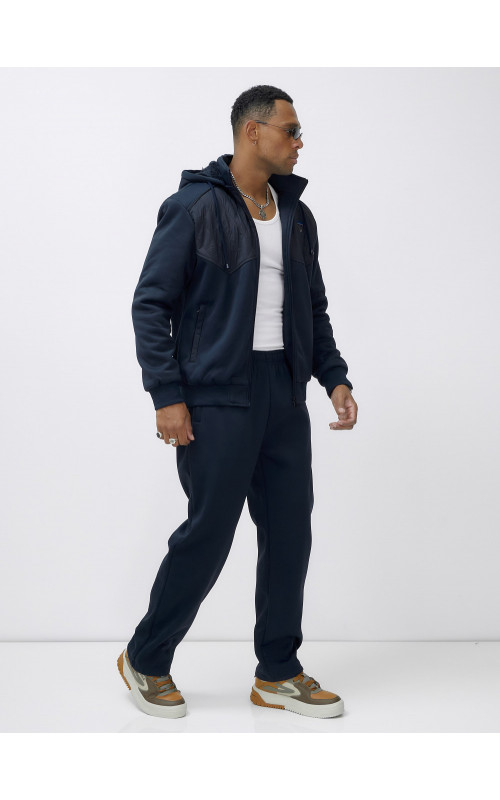 Утеплённый трикотажный мужской зимний костюм для активного отдыха