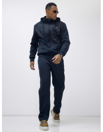 Утеплённый трикотажный мужской зимний костюм для активного отдыха