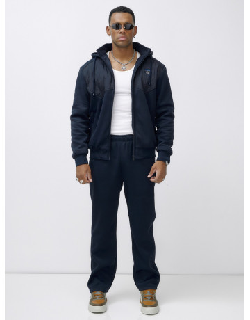 Утеплённый трикотажный мужской зимний костюм для активного отдыха