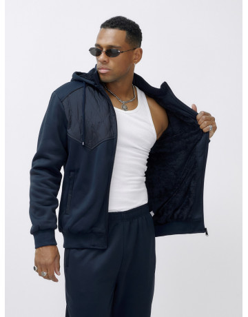 Утеплённый трикотажный мужской зимний костюм для активного отдыха