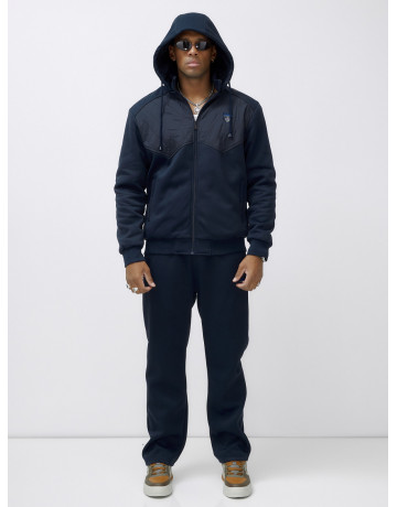 Утеплённый трикотажный мужской зимний костюм для активного отдыха