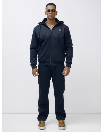 Утеплённый трикотажный мужской зимний костюм для активного отдыха