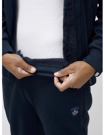 Утеплённый трикотажный мужской зимний костюм для активного отдыха