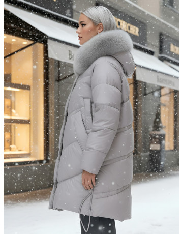 Длинный пуховик премиум-класса, защита от влаги и холода