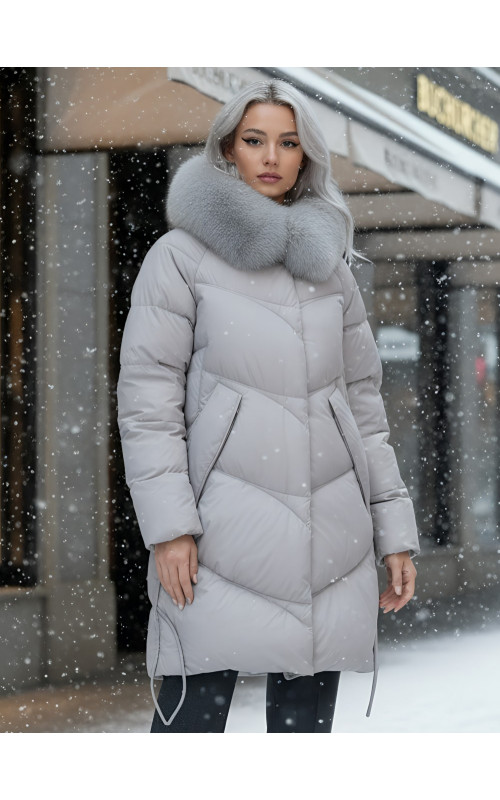 Длинный пуховик премиум-класса, защита от влаги и холода