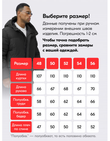 Мужская зимняя парка спортивная, чёрная, удлинённая.