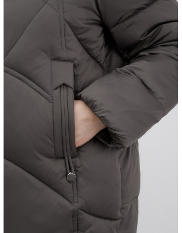 Пуховик для женщин с мехом песца