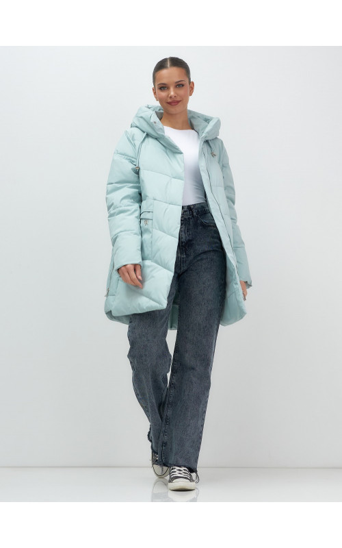 Женская утеплённая куртка с капюшоном для осени и зимы, свободный покрой.