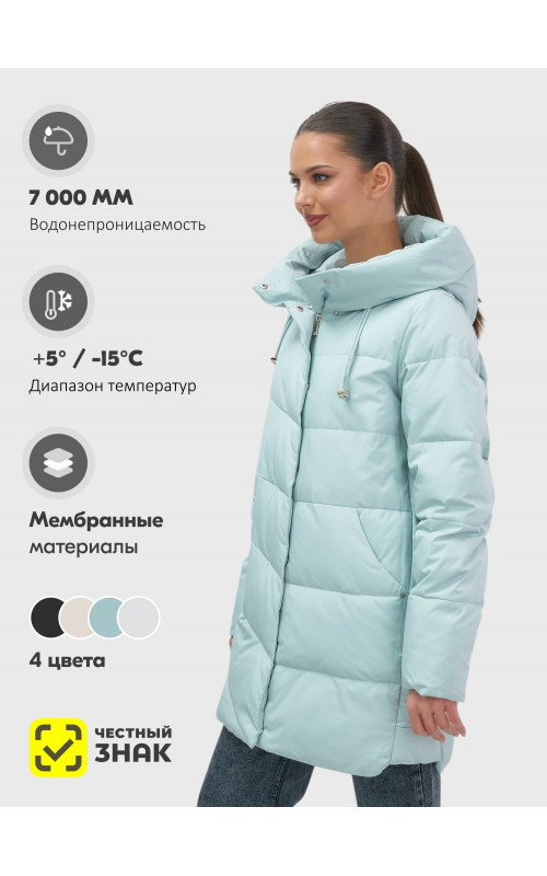 Женская утеплённая куртка с капюшоном для осени и зимы, свободный покрой.