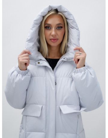 Женская куртка летучая мышь с капюшоном для холодной погоды