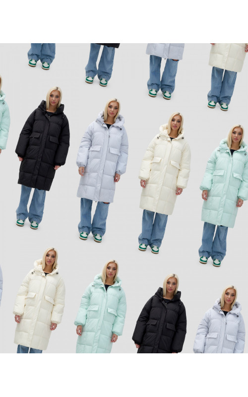 Женская куртка летучая мышь с капюшоном для холодной погоды