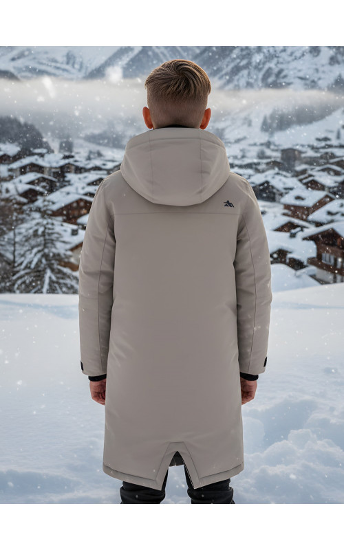 Зимняя парка для мальчика-подростка, свободный крой.