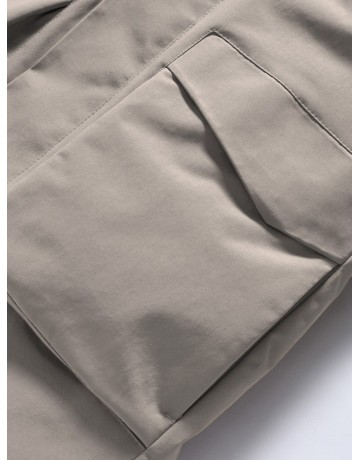 Зимняя парка для мальчика-подростка, свободный крой.