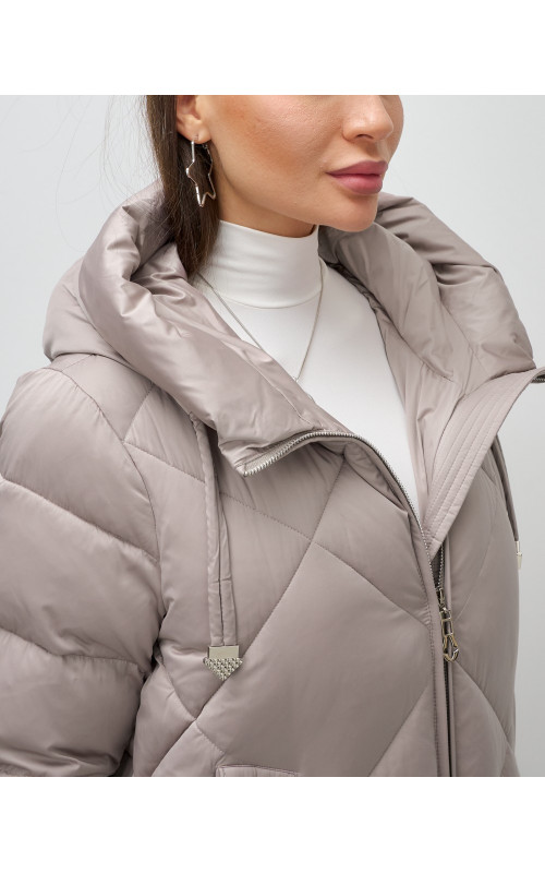 Длинный зимний пуховик для женщин