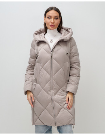 Длинный зимний пуховик для женщин