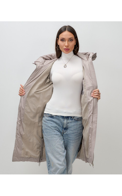 Длинный зимний пуховик для женщин