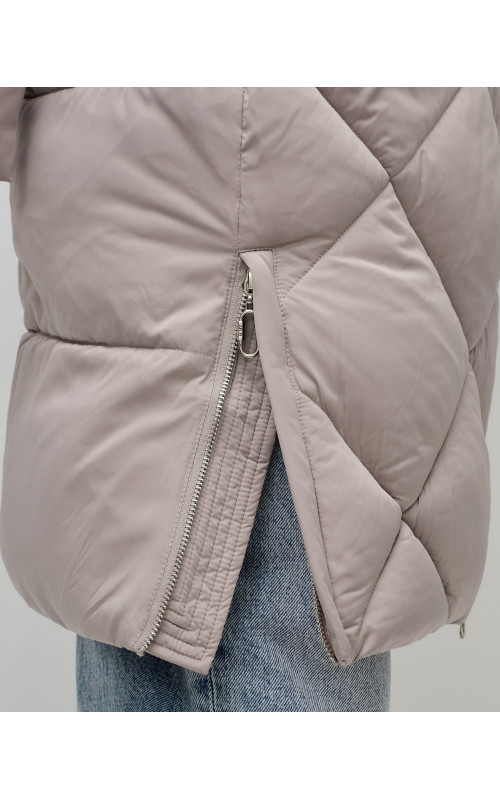 Длинный зимний пуховик для женщин