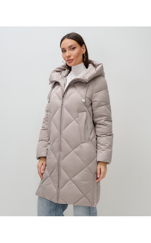 Длинный зимний пуховик для женщин
