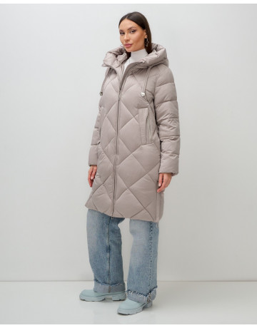 Длинный зимний пуховик для женщин