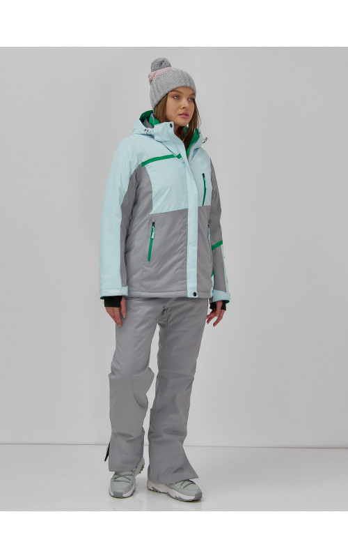 Женская горнолыжная куртка с комбинированным принтом: стиль и тепло на склоне