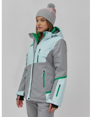 Женская горнолыжная куртка с комбинированным принтом: стиль и тепло на склоне