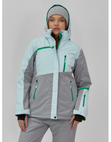 Женская горнолыжная куртка с комбинированным принтом: стиль и тепло на склоне