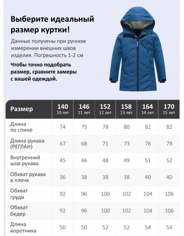 Зимняя парка для мальчика-подростка.