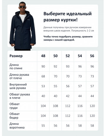 Мужская спортивная парка с капюшоном, чёрная.