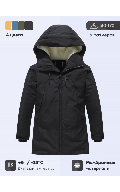 Зимняя парка для мальчика-подростка.
