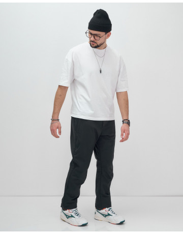 Мужские туристические брюки с флисовой подкладкой тёмно-синего цвета