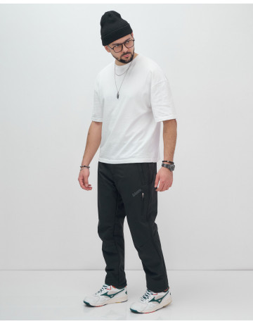 Мужские туристические брюки с флисовой подкладкой тёмно-синего цвета