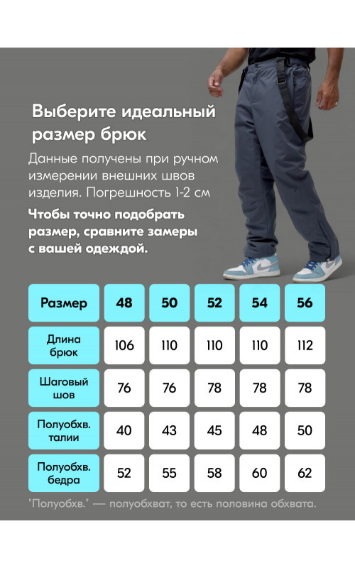 Мужской горнолыжный костюм, тёмно-серый