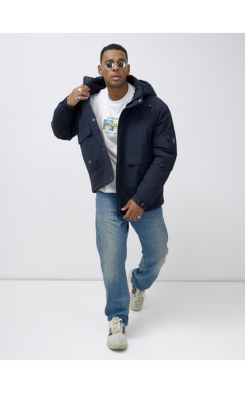 Мужская зимняя куртка большого размера для холодной погоды