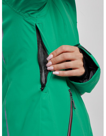 Женская горнолыжная куртка цвет зелёный