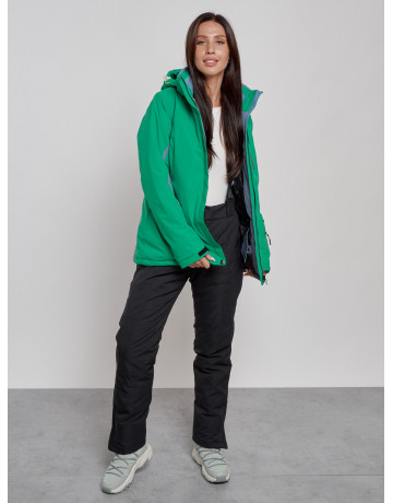 Женская горнолыжная куртка цвет зелёный