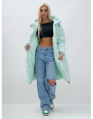 Женская куртка летучая мышь с капюшоном для холодной погоды.