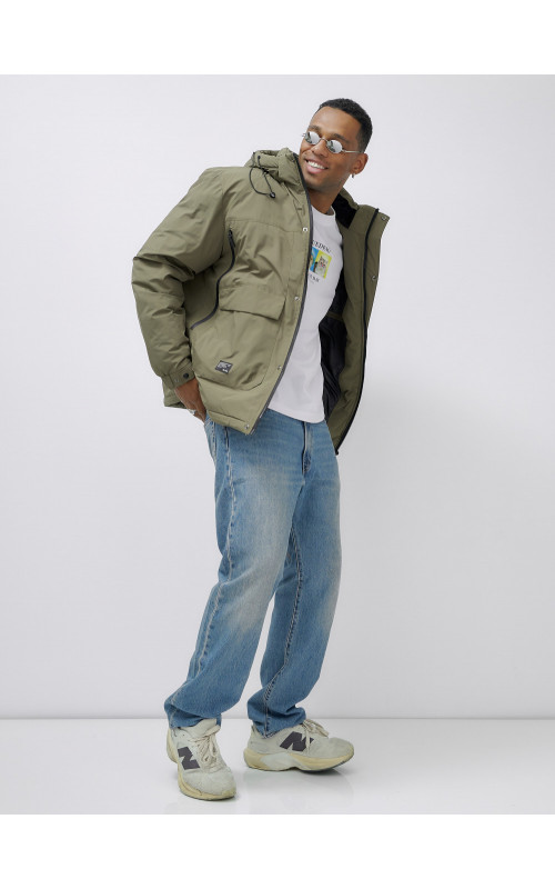 Мужская зимняя куртка большого размера для холодной погоды