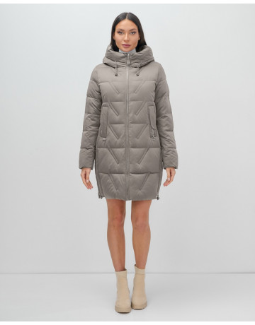 Женская зимняя куртка с капюшоном для холодной погоды.