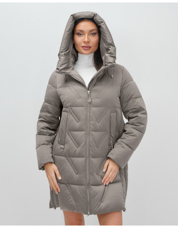Женская зимняя куртка с капюшоном для холодной погоды.