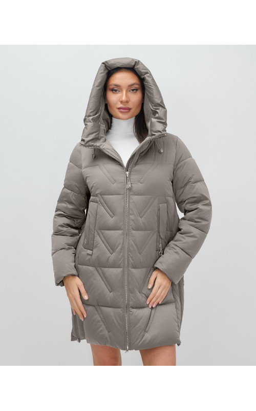 Женская зимняя куртка с капюшоном для холодной погоды.