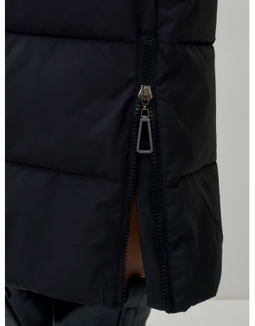 Длинный зимний пуховик с капюшоном для женщин