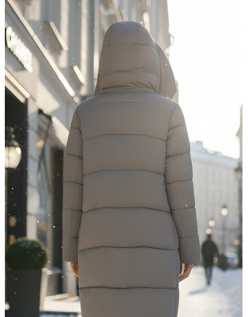 Длинный зимний пуховик для женщин