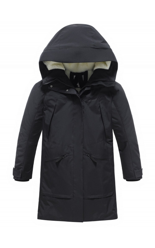 Женская зимняя парка с капюшоном для активного образа жизни.