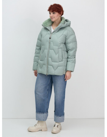 Женский пуховик с искусственной овчиной: тепло и стиль зима 2025